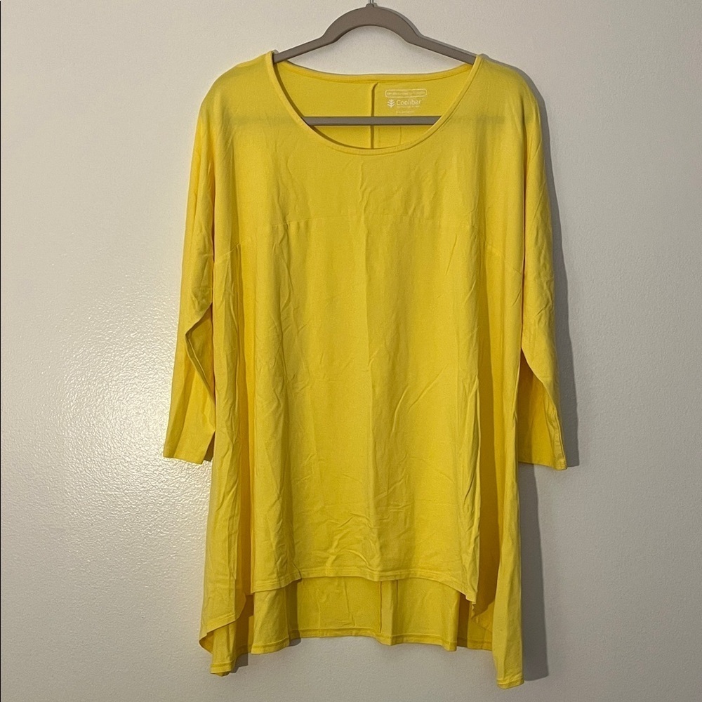 Coolibar | Daybreak swing top Women’s size XXL 2X 3/4 sleeve UPF 50+ Protection